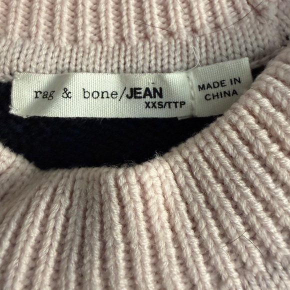 rag & bone JEAN Hattie Crewneck Wool Sweater XXS - Picture 5 of 7